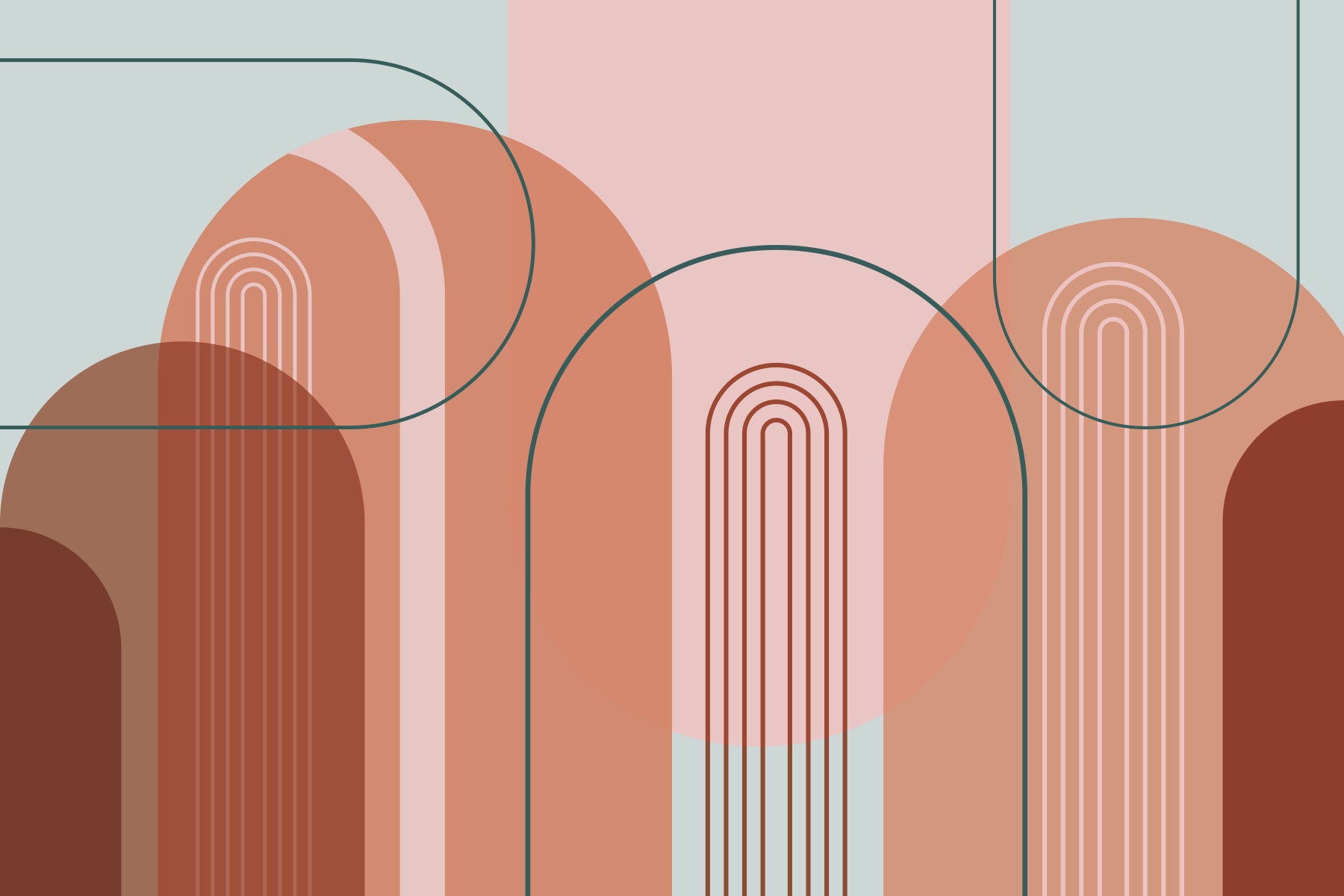 Minimalist arch design for walls

