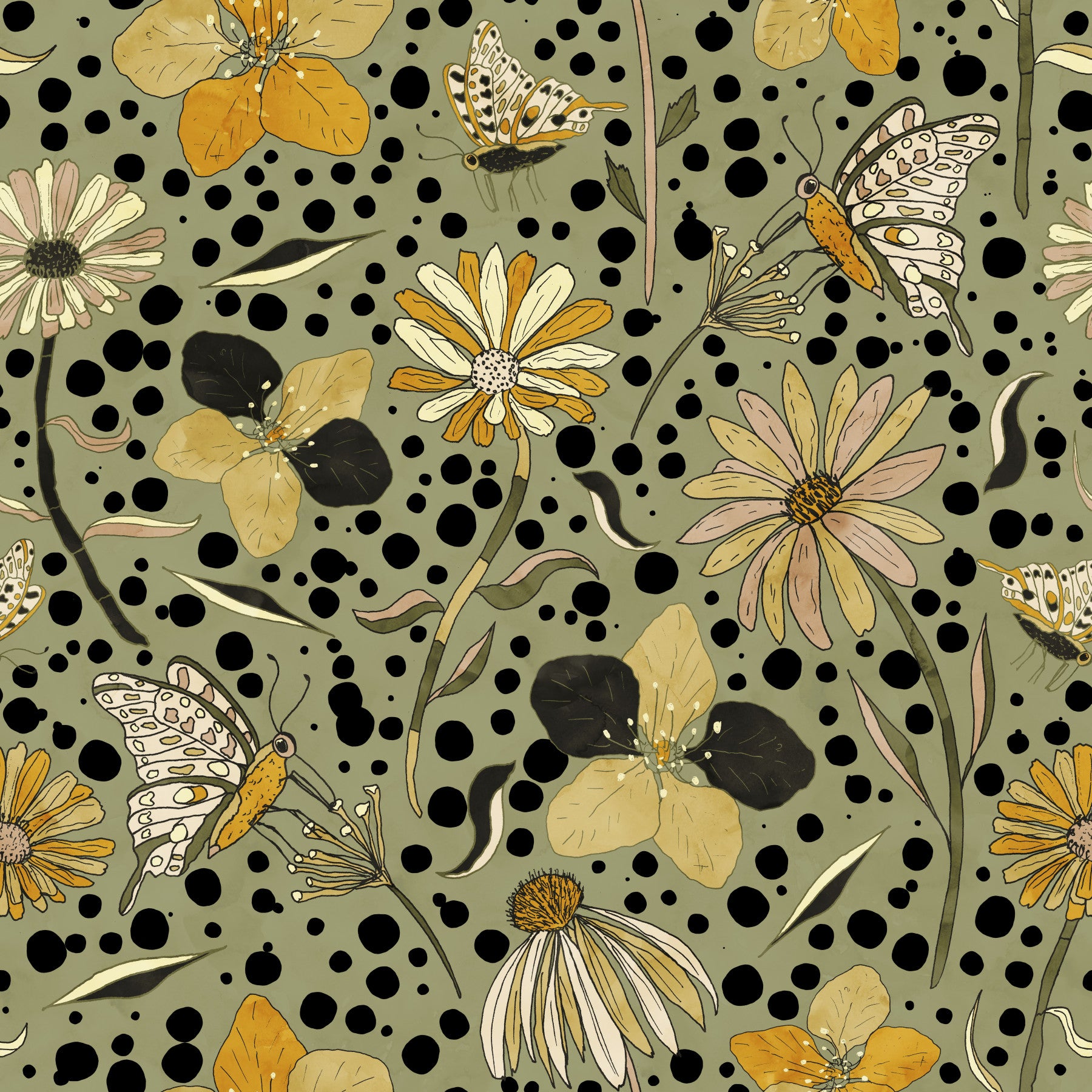 Secret Butterfly Garden Wallpaper⁠ in your room — zoomed