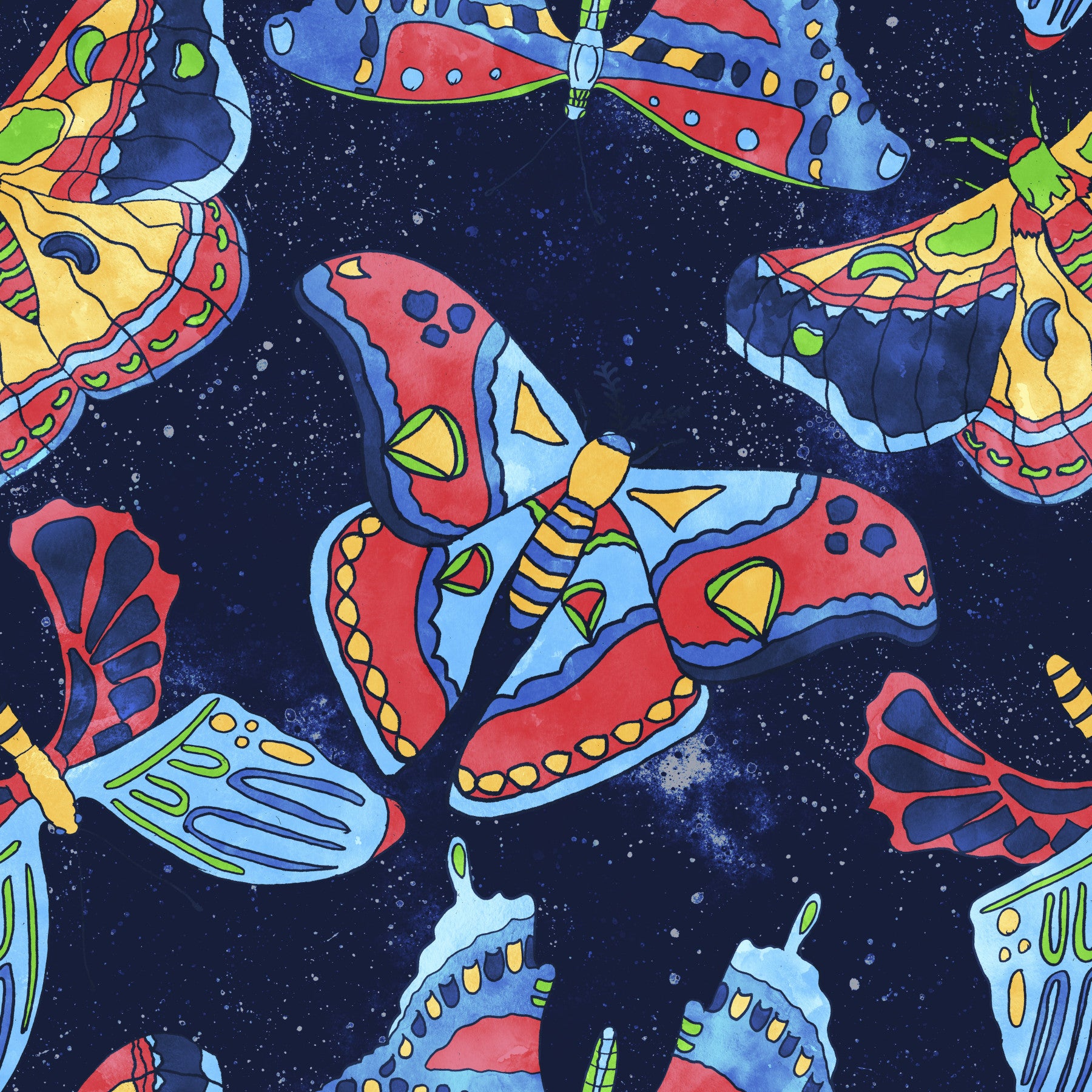 Cosmic Moths Wallpaper⁠