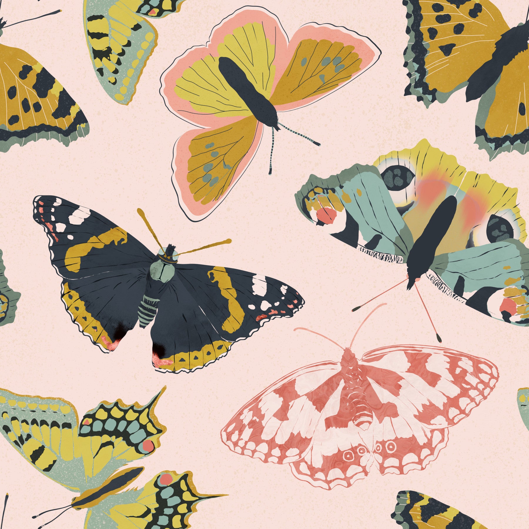 Butterflies in Bloom Wallpaper⁠