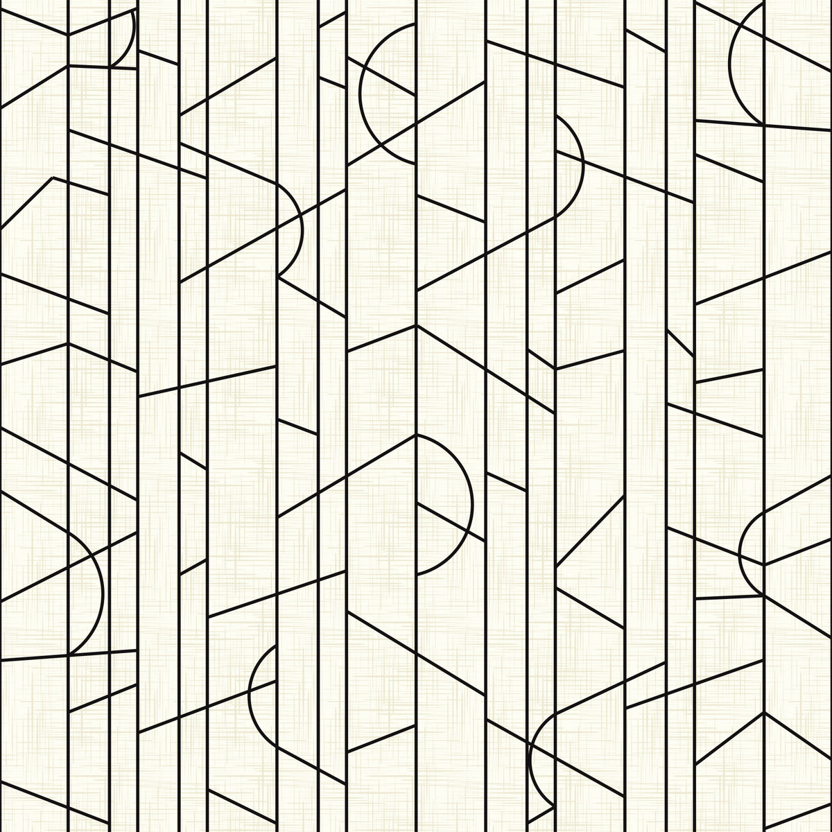 Elegant Lines Decor Black and White Wallpaper⁠ in your room