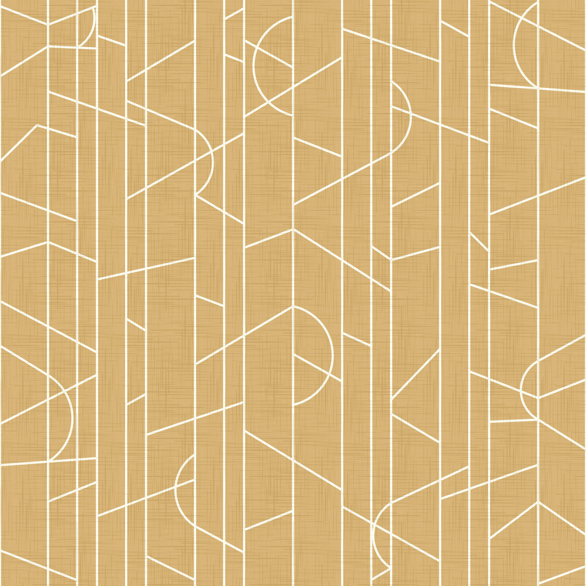 Elegant Lines Decor Honey Canvas Wallpaper⁠ in your room — zoomed