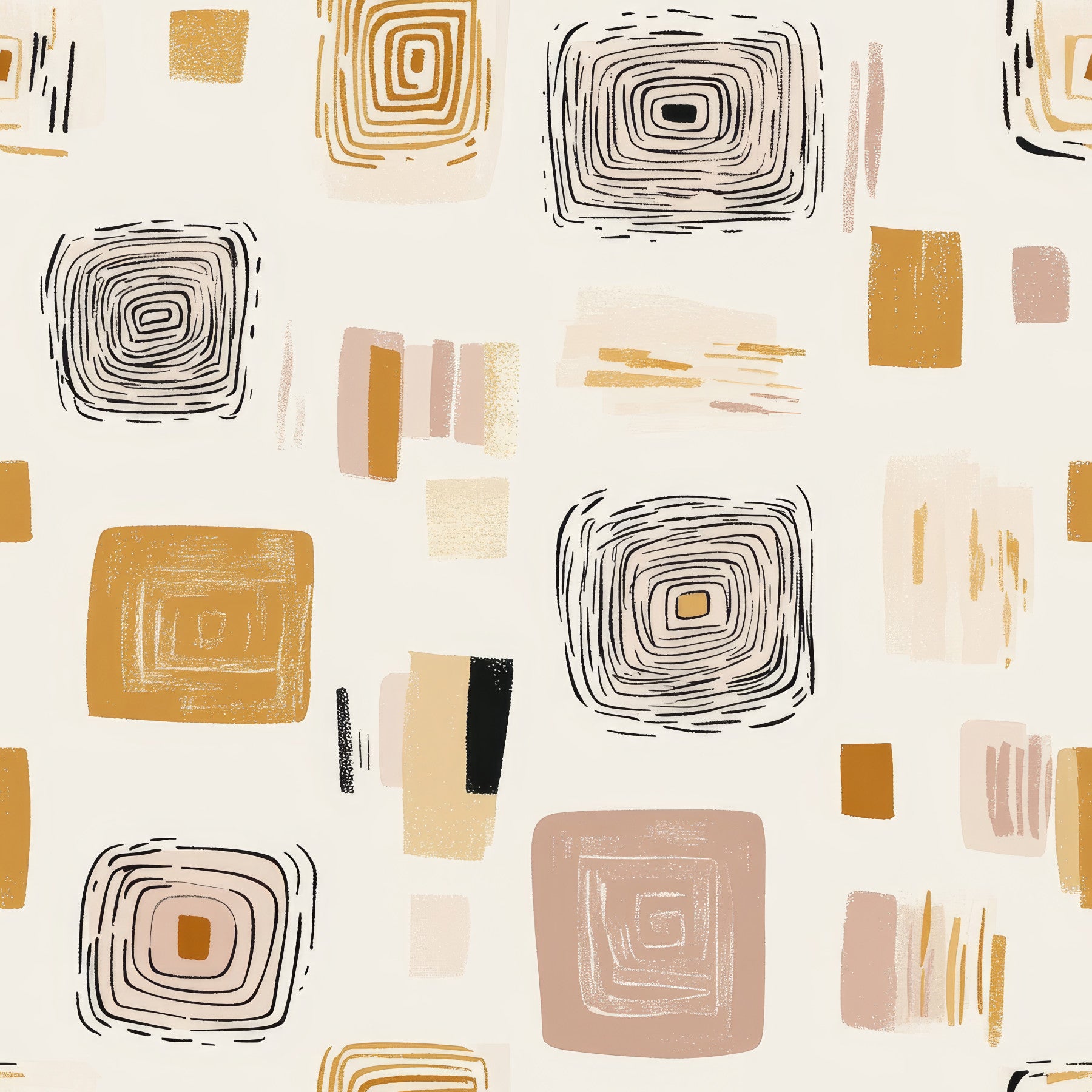 Geometric harmony pattern Wallpaper⁠ in your room — zoomed