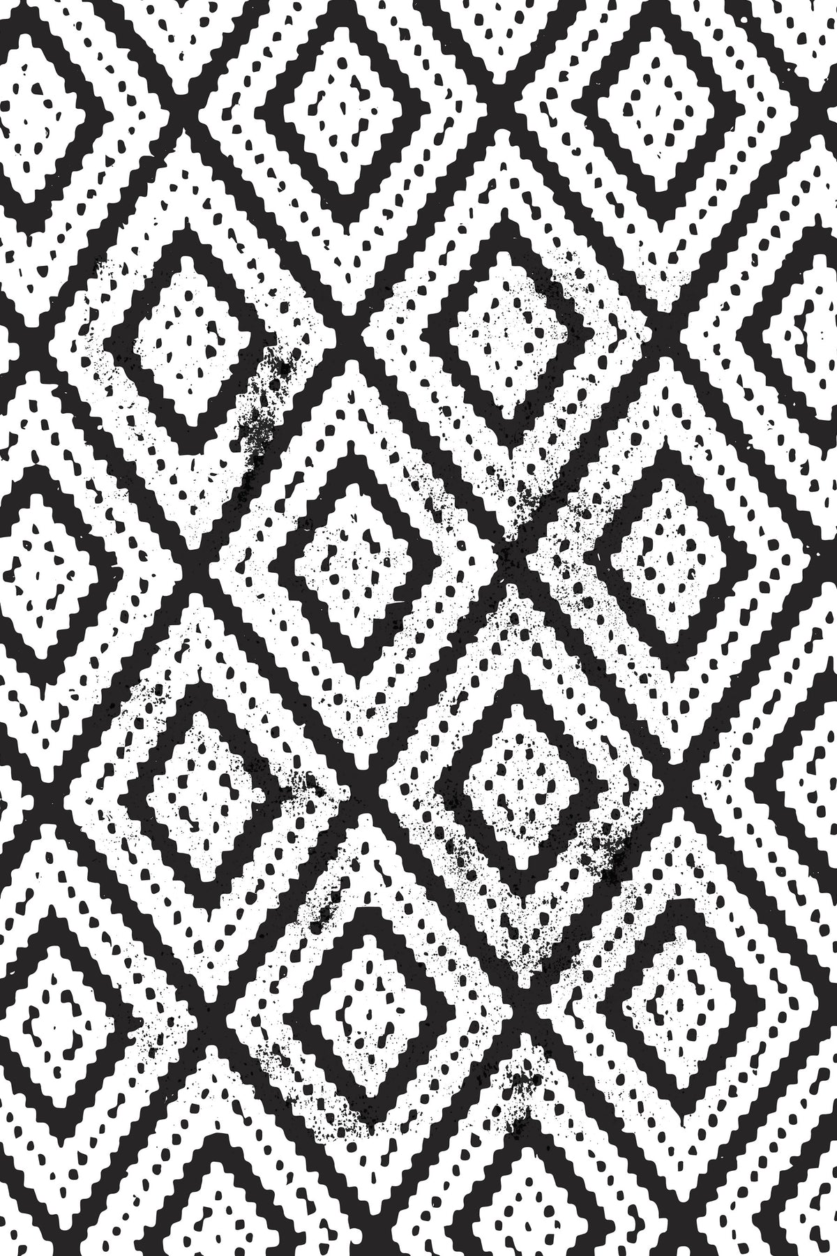 Monochromatic Mosaic Wall Mural in your room
