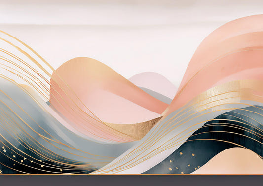 Boho Dreamtime Waves Wall Mural