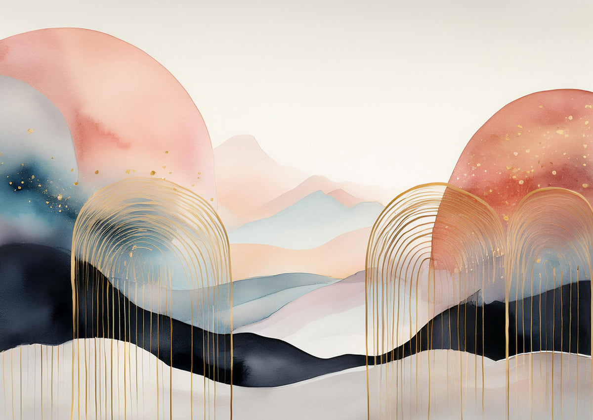 Boho Kids Dreamscape Wall Mural in your room — zoomed