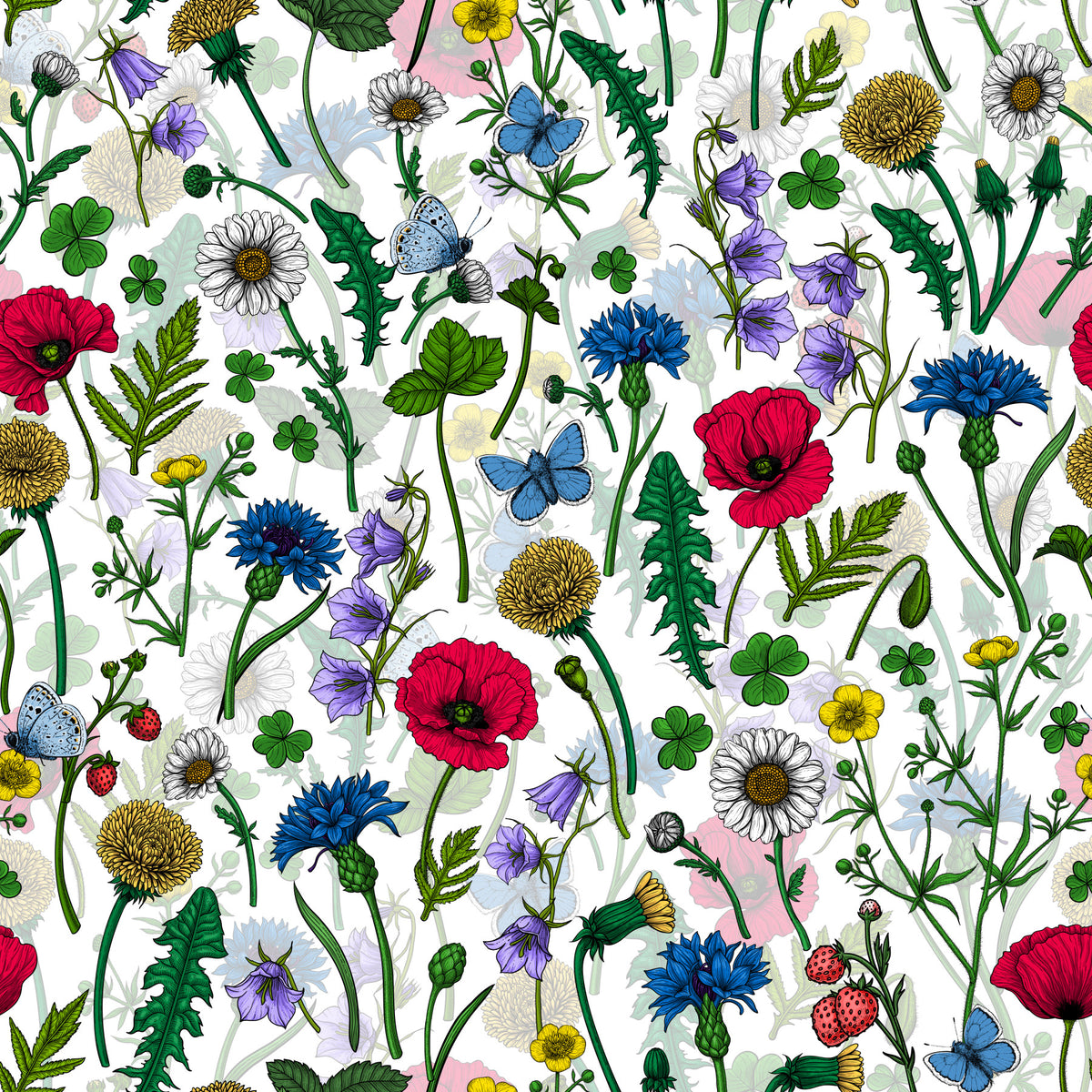 Summer Meadow Dreams Wallpaper⁠ in your room
