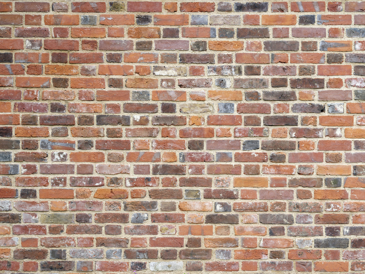 Rustic Brick Wall Mural