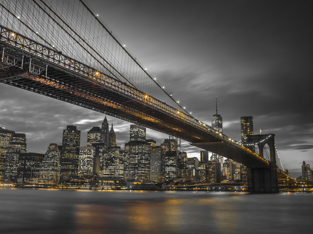 Brooklyn Bridge Wall Mural in your room — zoomed