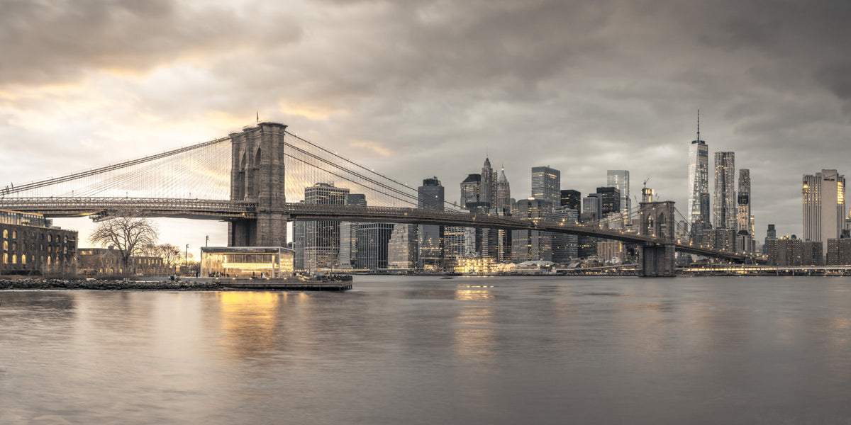 The Majestic Brooklyn Bridge Wall Mural in your room — zoomed