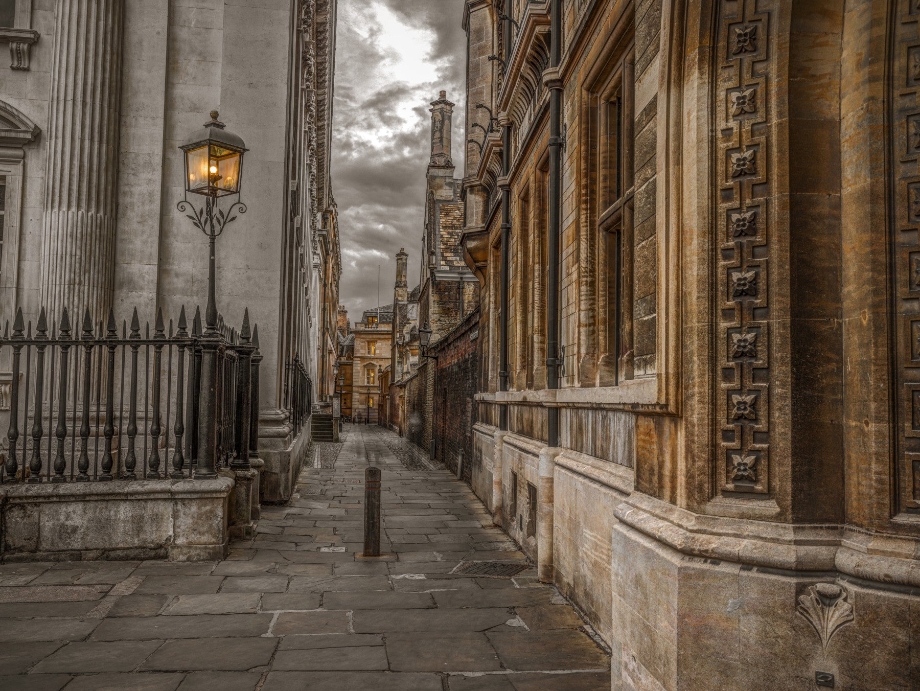 Cambridge Lane Wall Mural in your room — zoomed