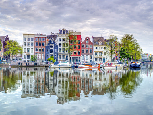 Serene Splendor of Amsterdam Reflections Wall Mural
