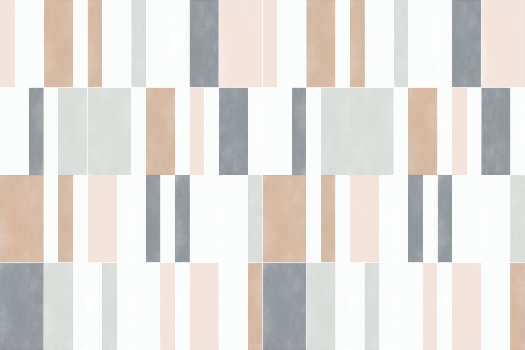 Muted Pastel Tiles One Wall Mural