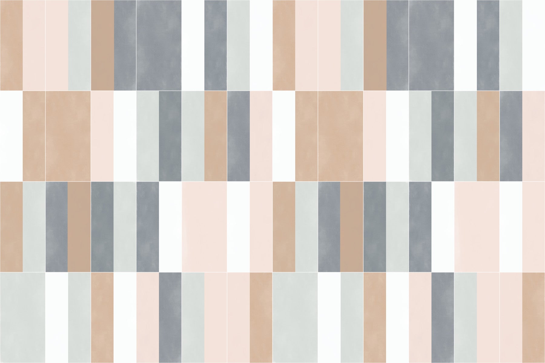 Muted Pastel Tiles Two Wall Mural in your room — zoomed