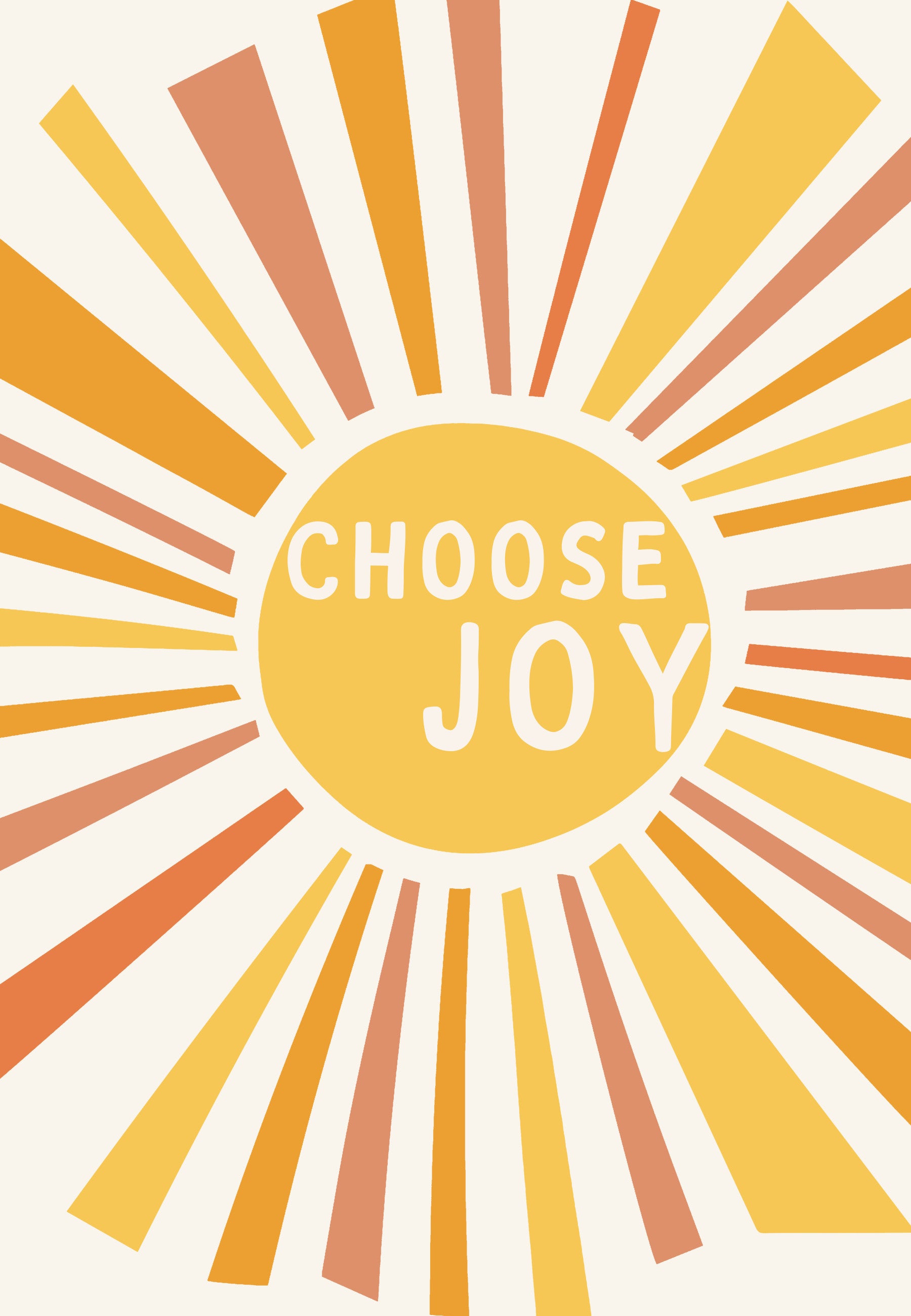 Choose Joy  Wall Mural in your room — zoomed