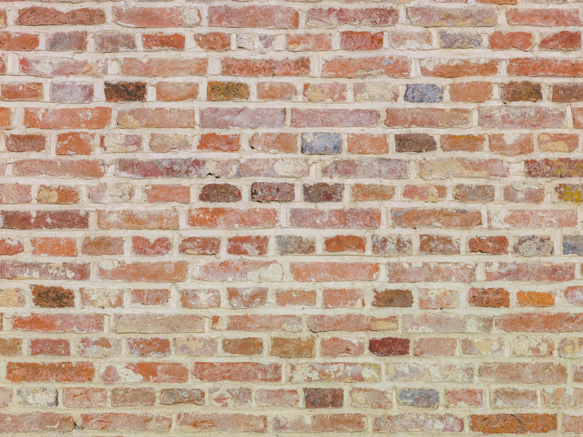Timeless Brick Wall Mural in your room — zoomed