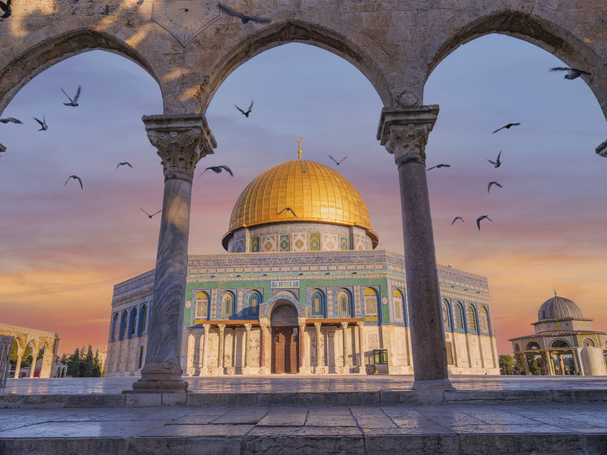 Ancient Architecture and Modern Faith Wall Mural in your room — zoomed
