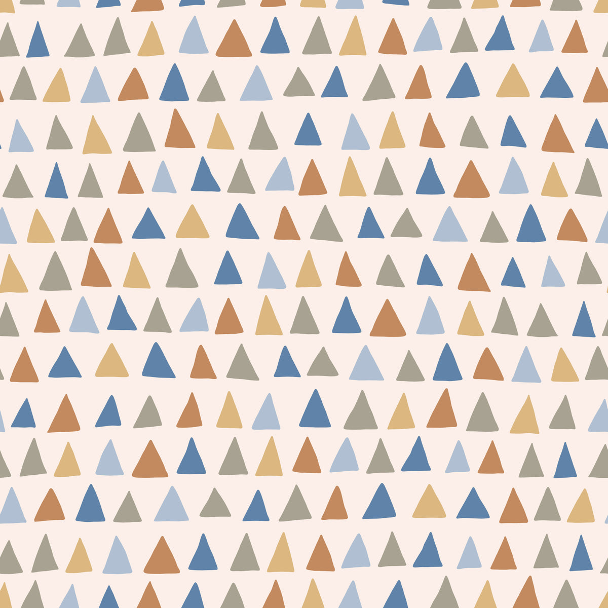 Triangle Multicolor Boho Wallpaper⁠ in your room — zoomed