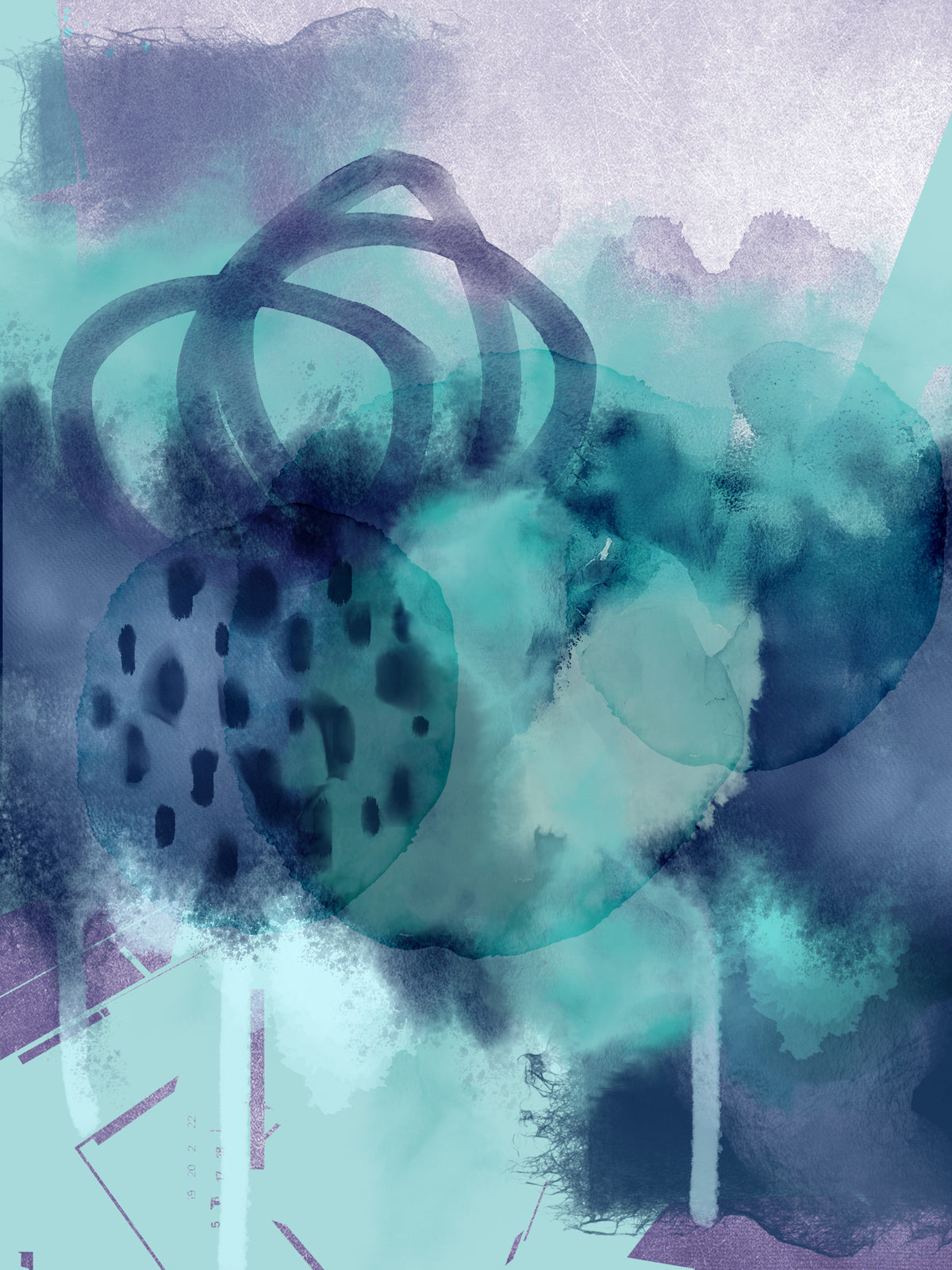 Ocean's Embrace Wall Mural in your room — zoomed