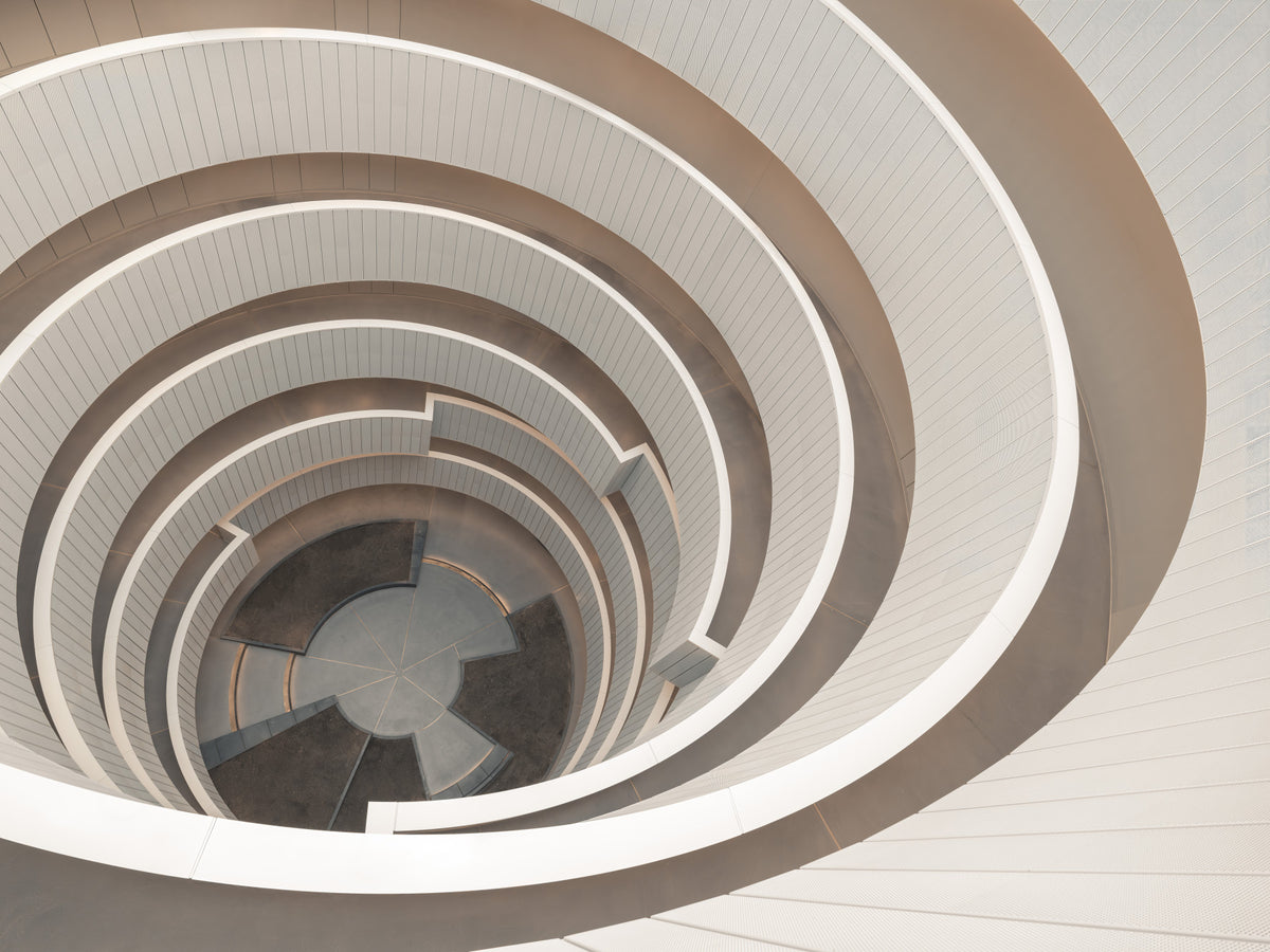 Winding Stairs Wall Mural in your room — zoomed
