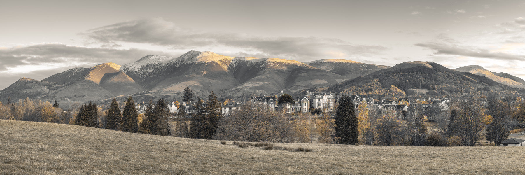 Skiddaw Mountain View Wall Mural in your room — zoomed