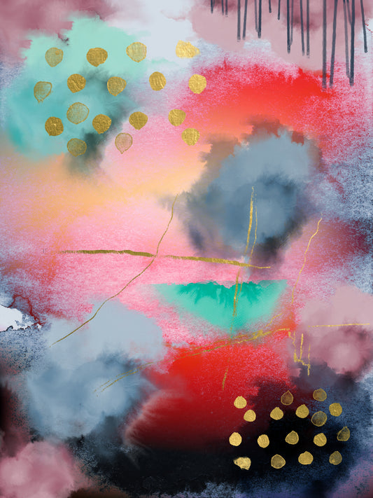 Ethereal Watercolor Escape Wall Mural