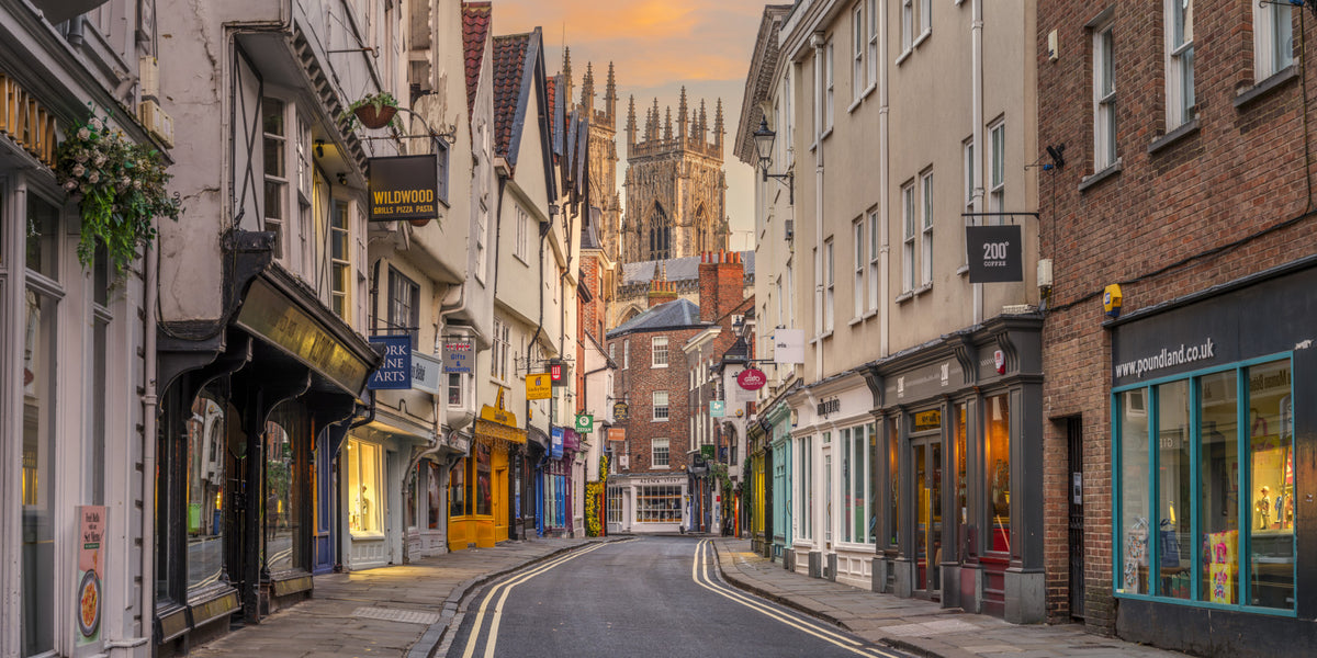 Historic Townscape at Twilight Wall Mural