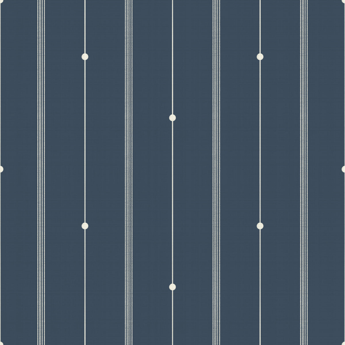Refined Minimal Stripes Steel Blue Wallpaper⁠ in your room