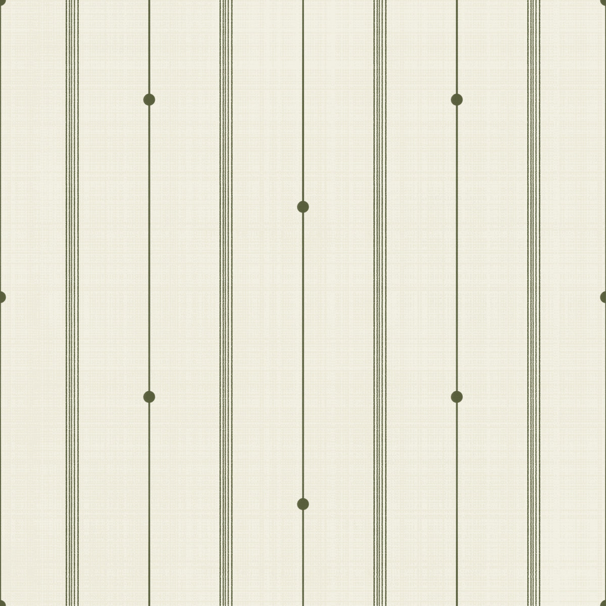 Refined Minimal Stripes Buttercream-Olive Wallpaper⁠ in your room — zoomed