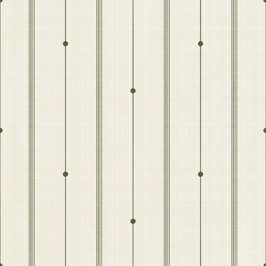 Refined Minimal Stripes Buttercream-Olive Wallpaper⁠