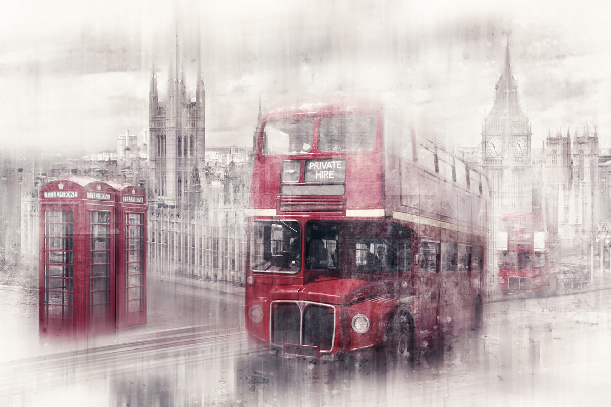 City-Art LONDON Westminster Collage  Wall Mural in your room