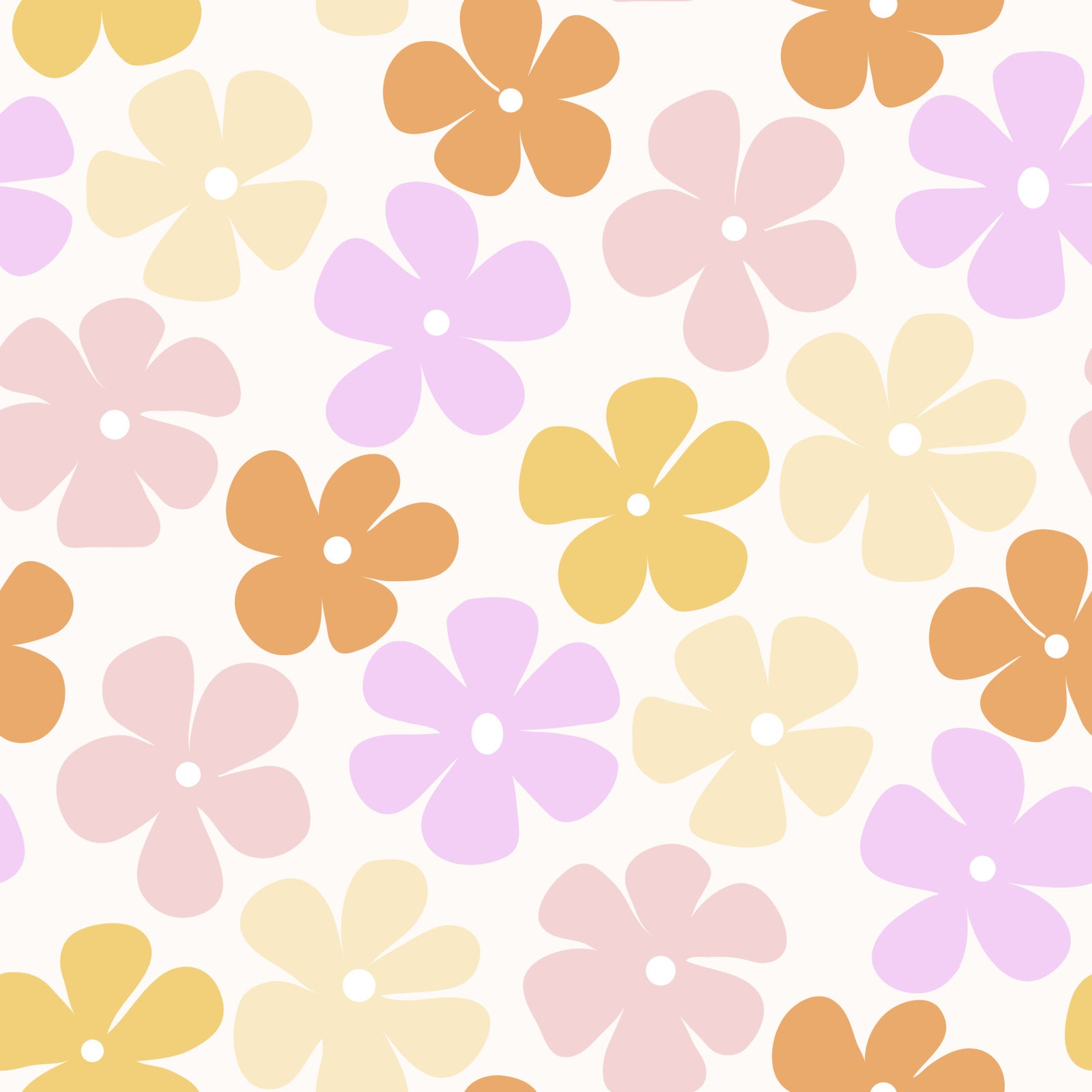 Pastel Paradise Blooms Wallpaper⁠ in your room