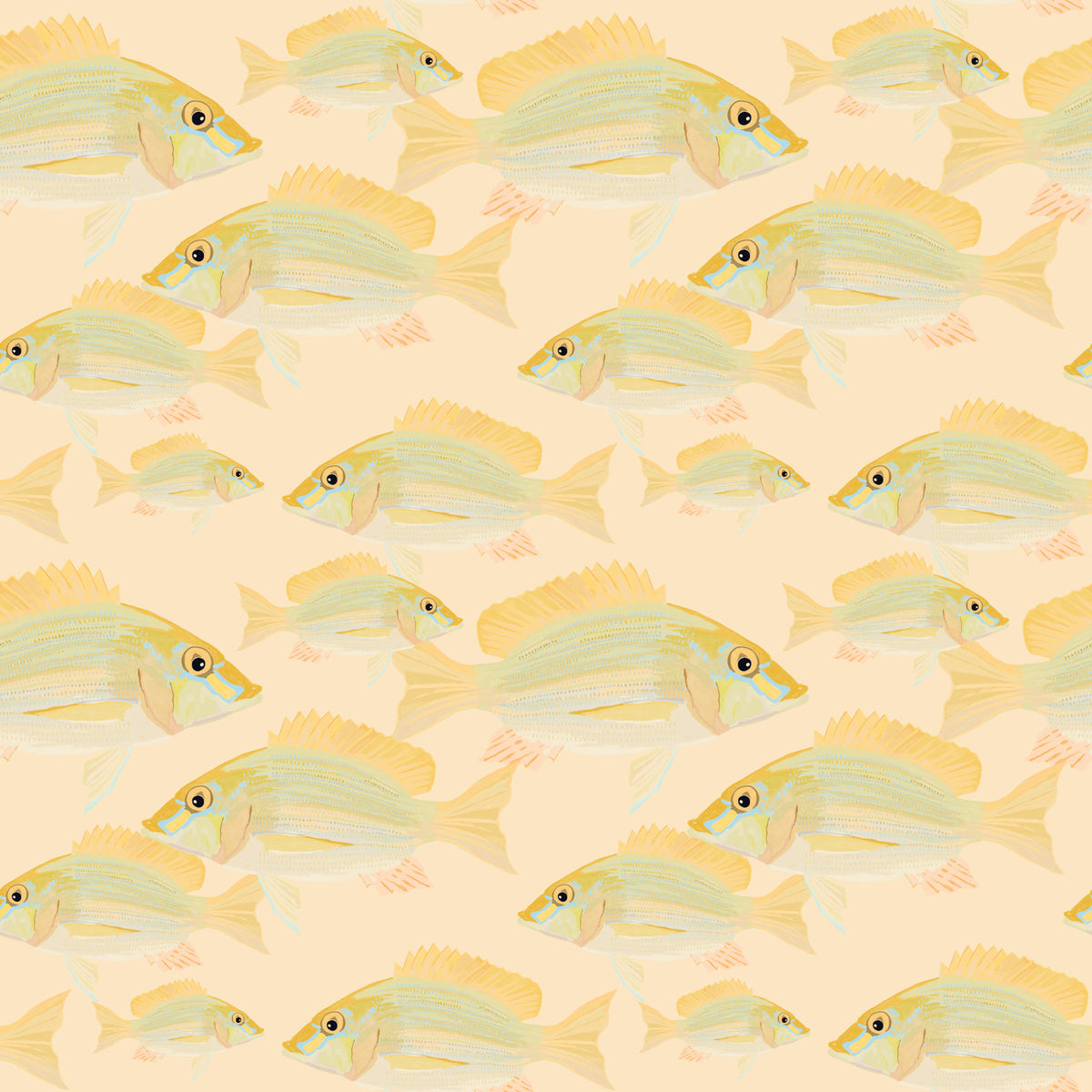 Fish pattern1 Wallpaper⁠ in your room