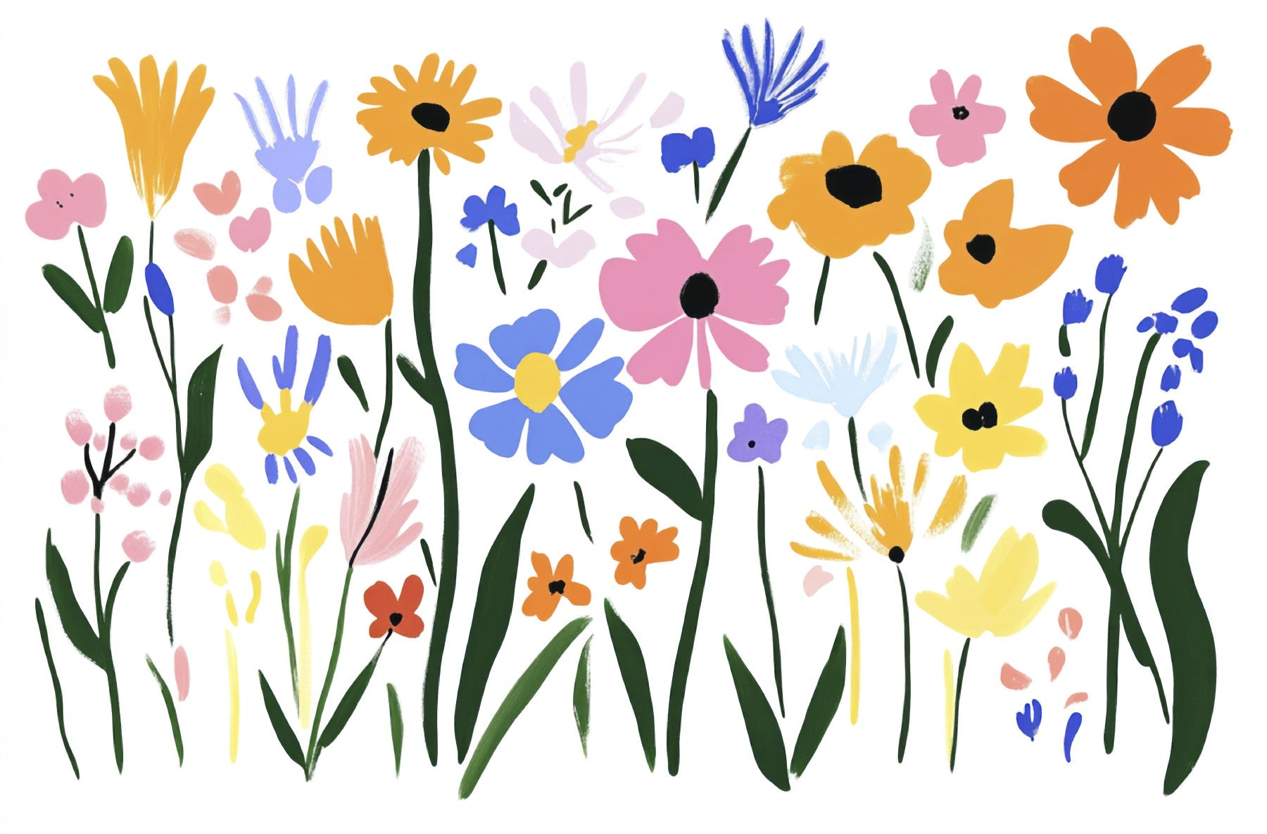Matisse Flower Garden Wall Mural