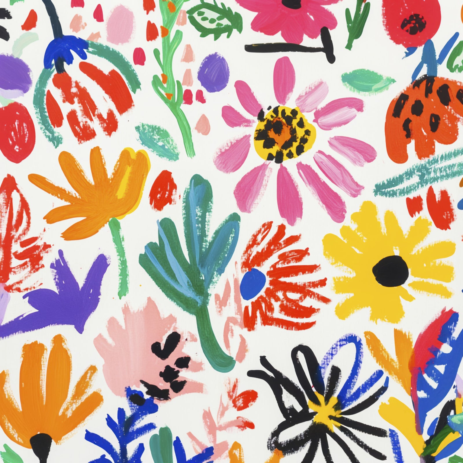 Matisse Cute Flower Garden Wall Mural in your room