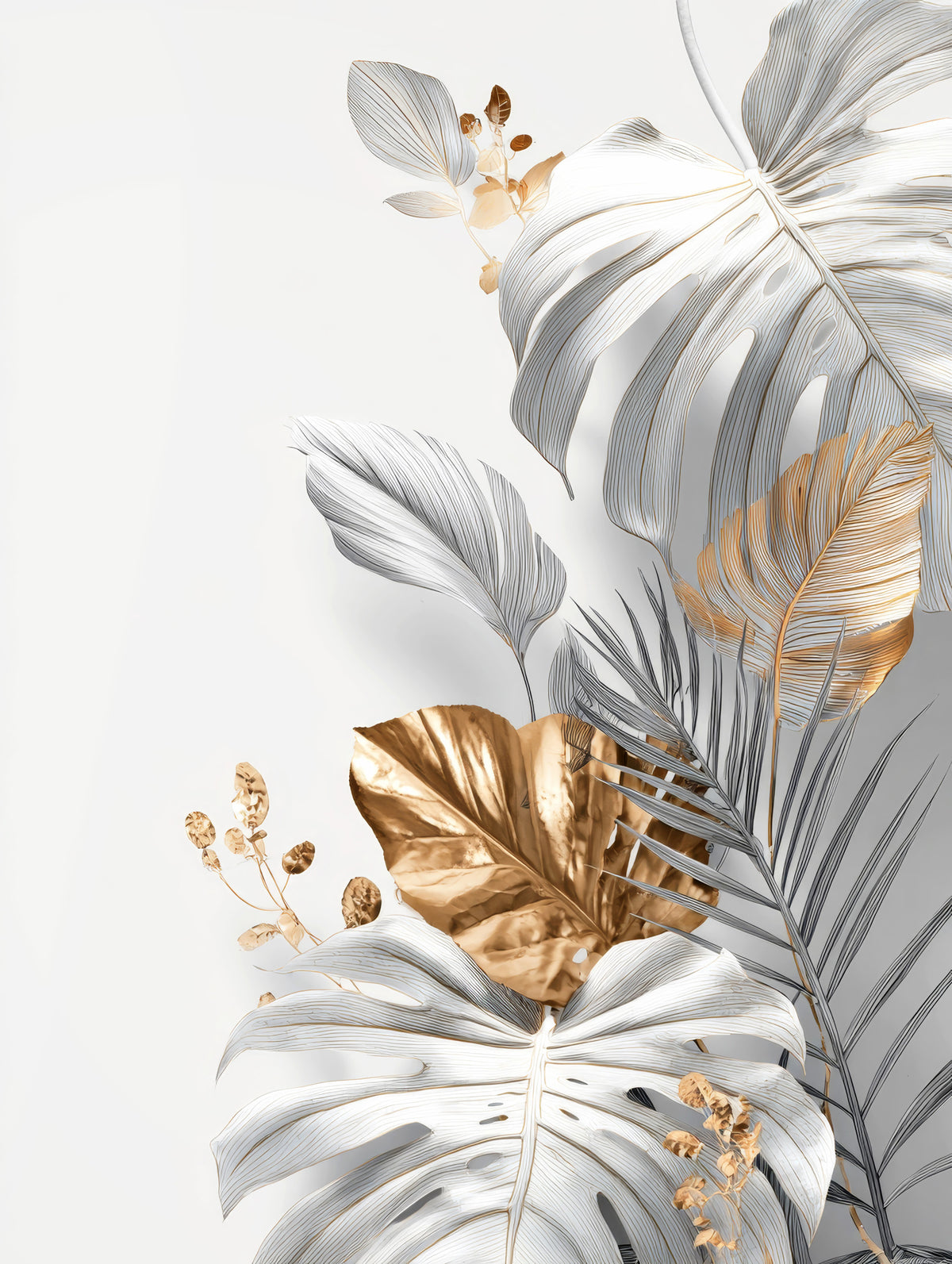 Botanical elegance Wall Mural in your room
