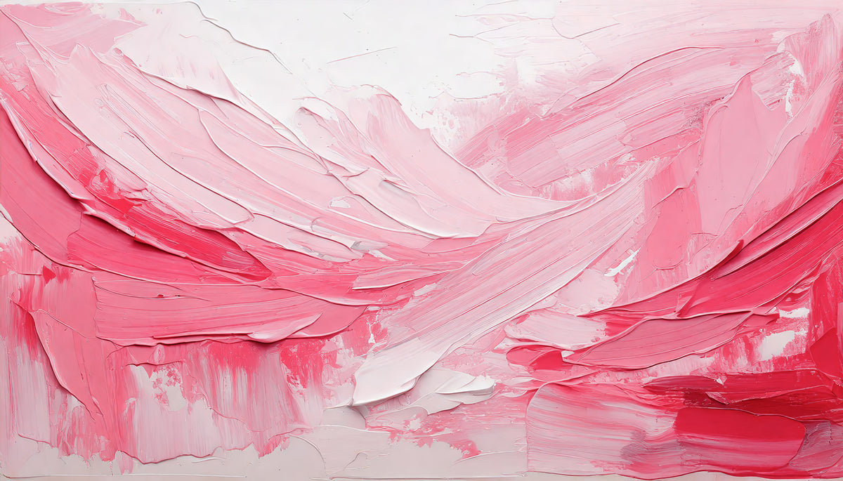 Pink Impression Wall Mural in your room — zoomed