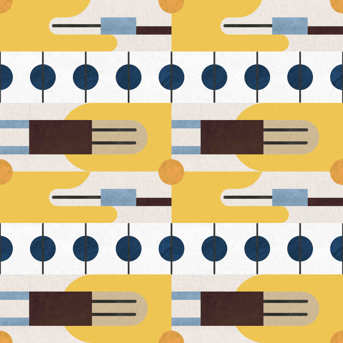 Mid Century Wallpaper⁠ in your room