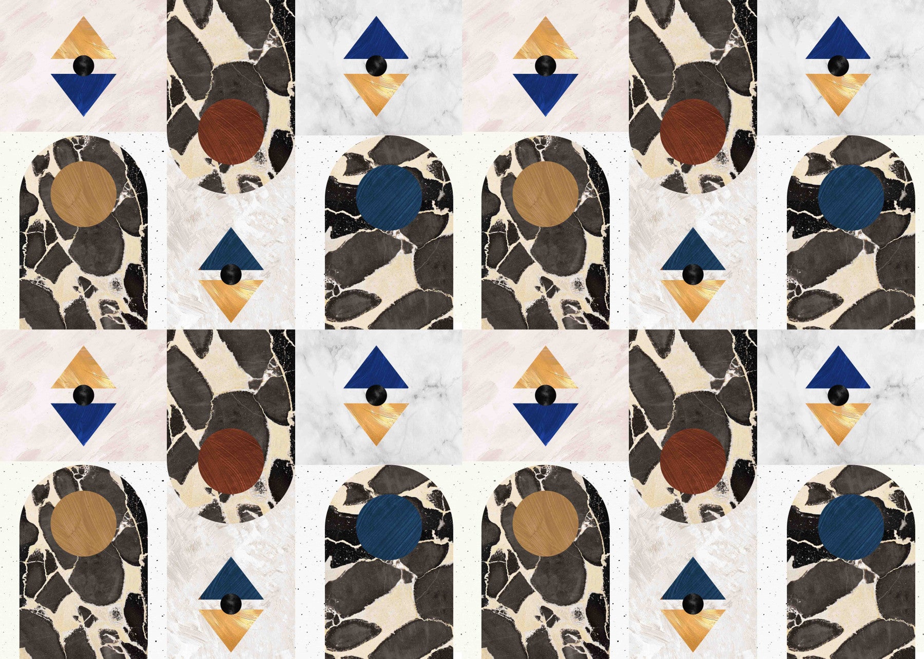 Mid Century 31 Wallpaper⁠ in your room — zoomed