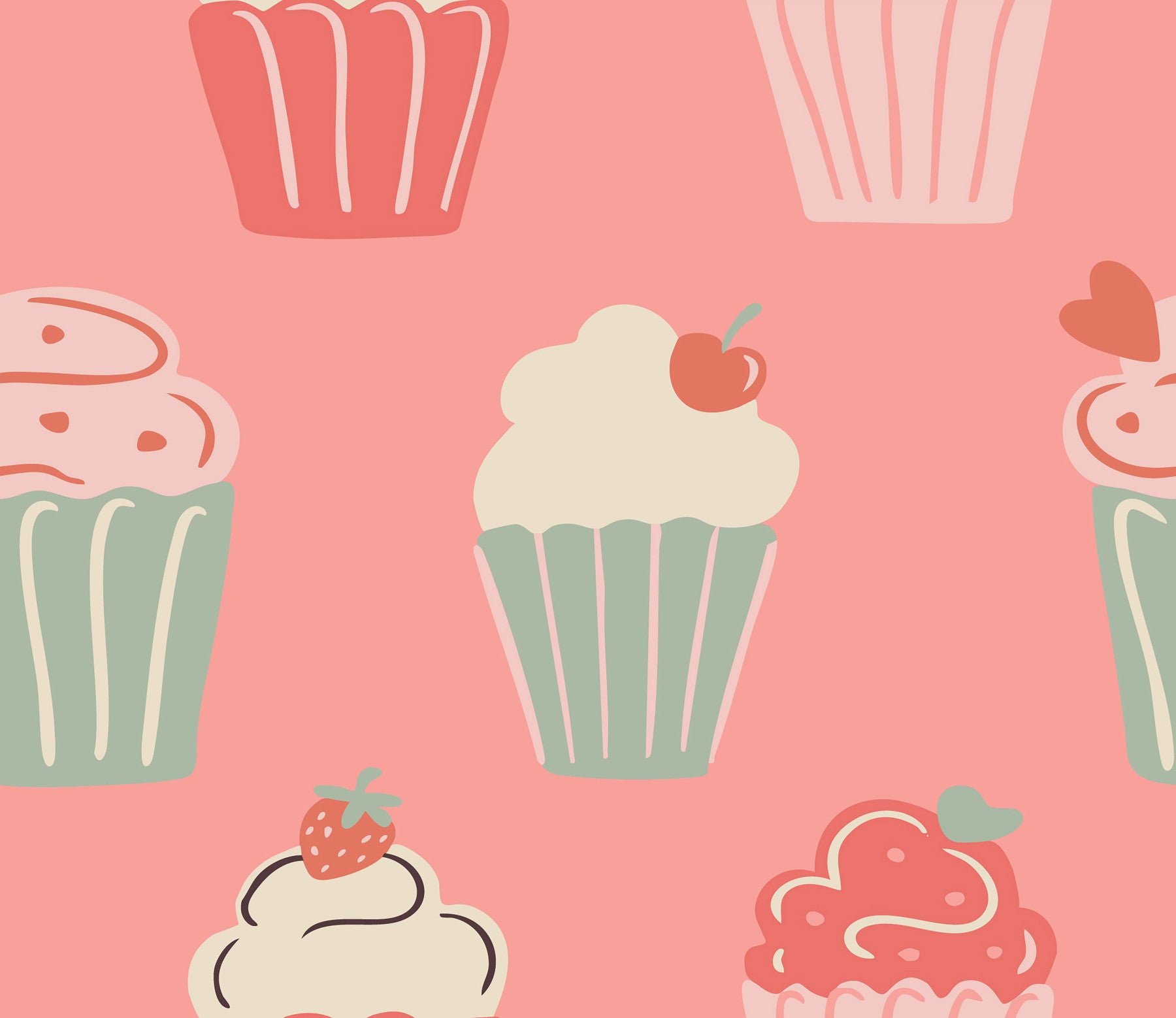 Cupcake Carousel Wallpaper⁠