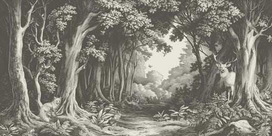 Into the Forest -  Slate Wall Mural