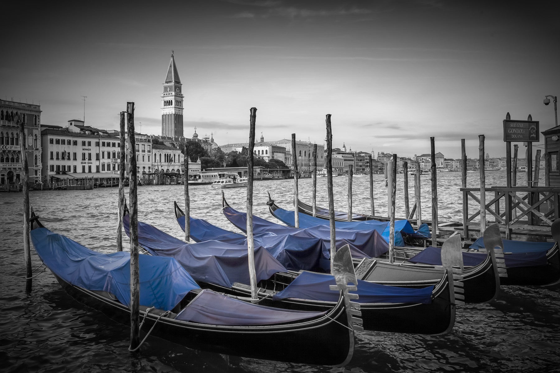 VENICE Grand Canal and St Mark's Campanile Wall Mural in your room — zoomed