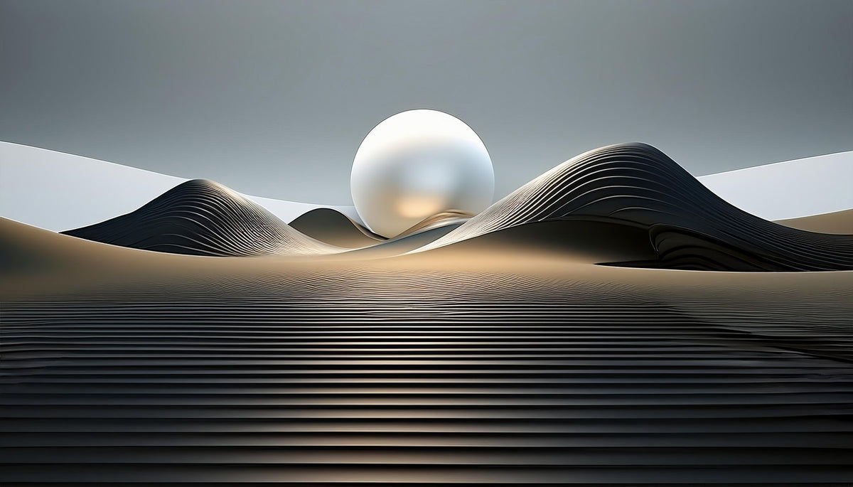 Orbital Dunes Wall Mural in your room — zoomed