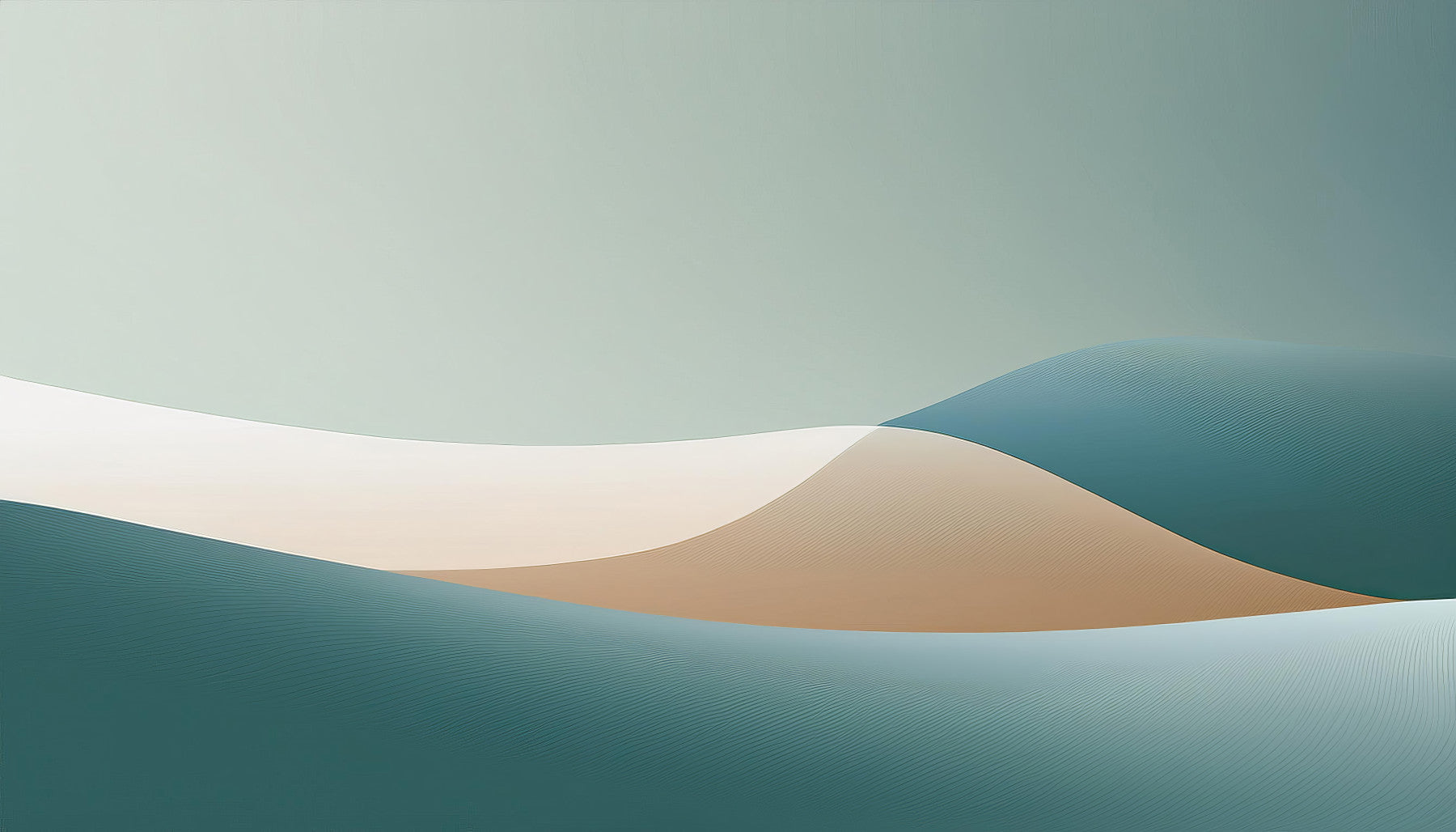 Calm pastel ombré wall mural in soft tones

