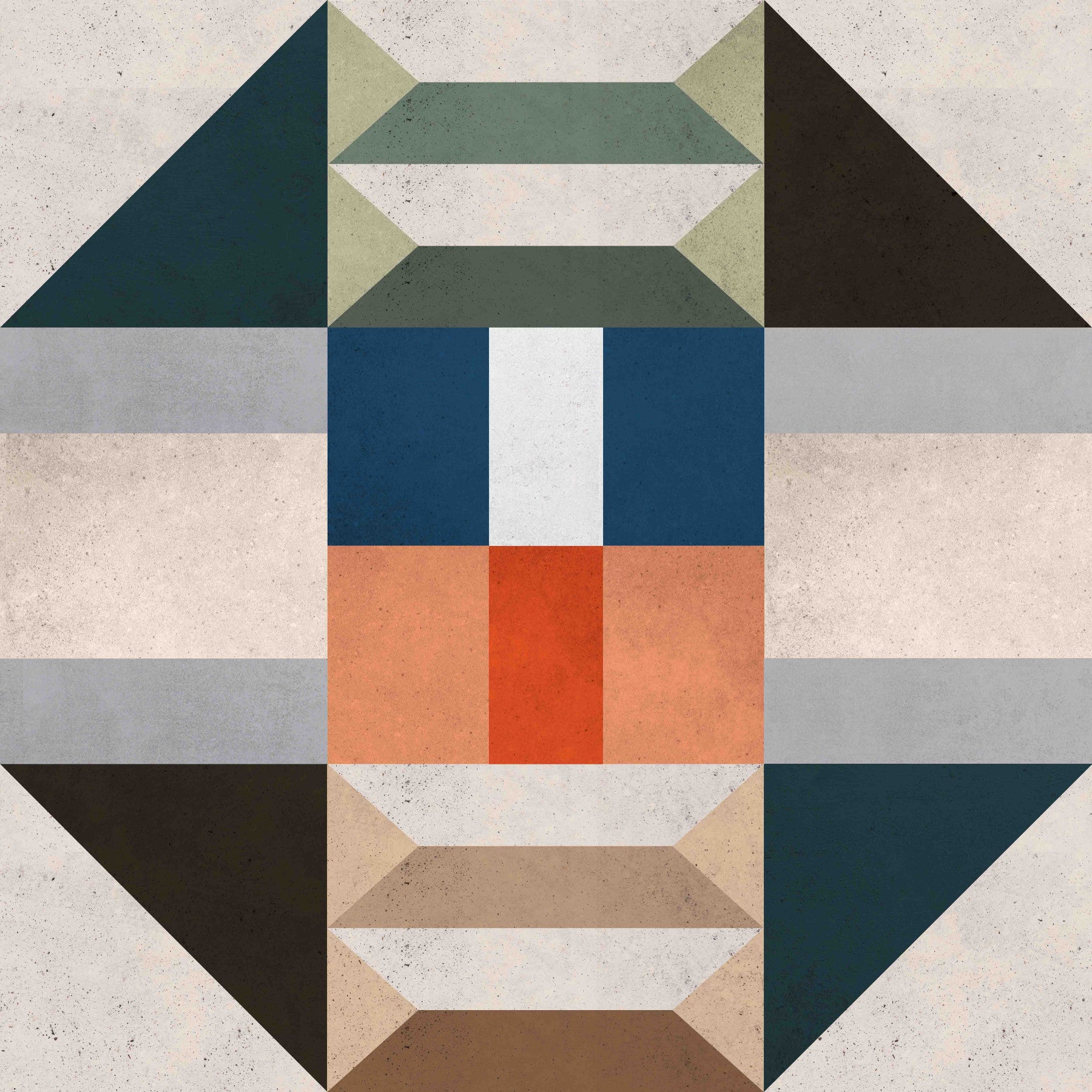 Mid Century Green Wallpaper⁠ in your room — zoomed