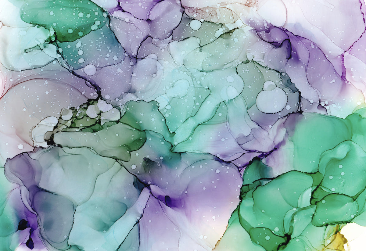 Amethyst Flow Wall Mural in your room — zoomed