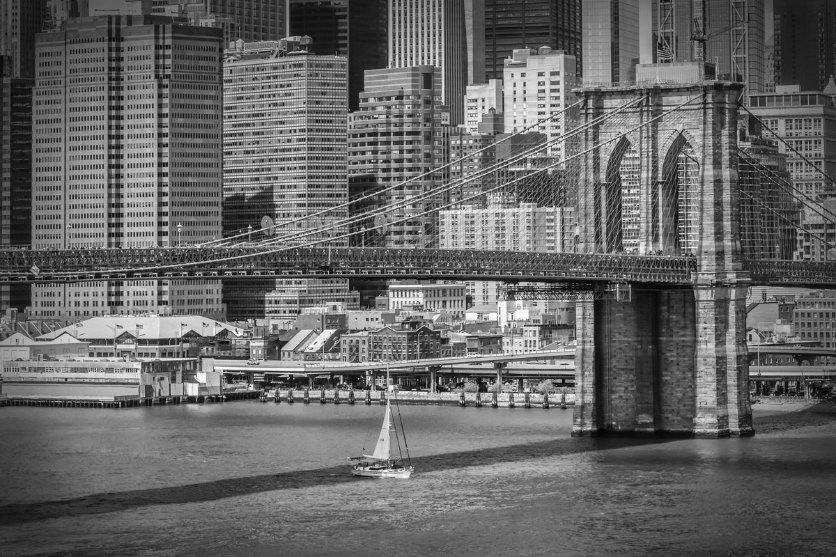 NEW YORK CITY Brooklyn Bridge & Manhattan Skyline Wall Mural in your room