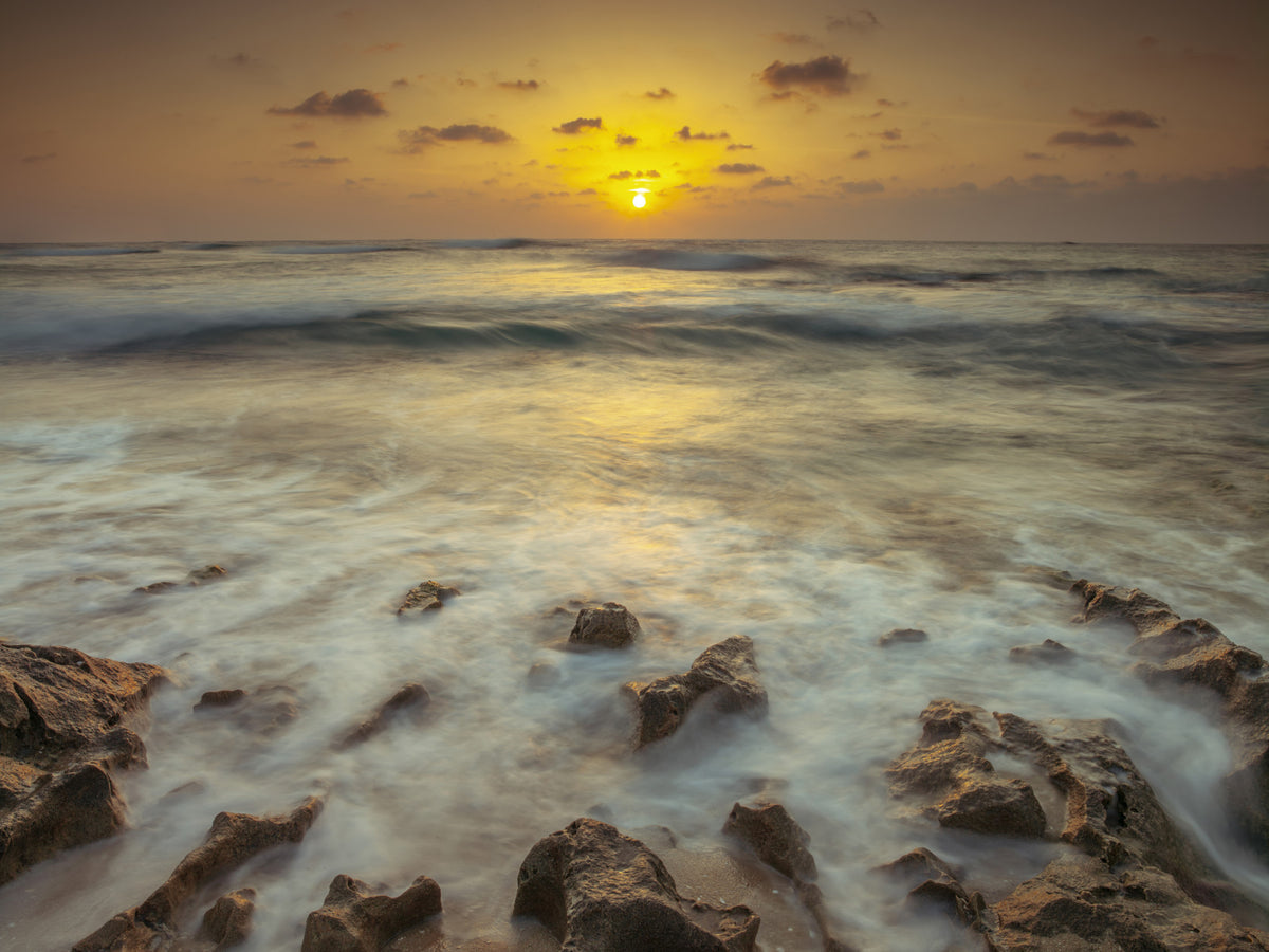 Palmachim Beach Sunset Wall Mural in your room