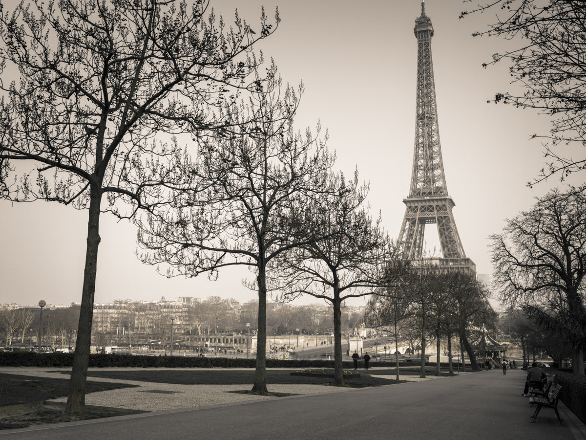 Echoes of Paris A Sepia Dream Wall Mural