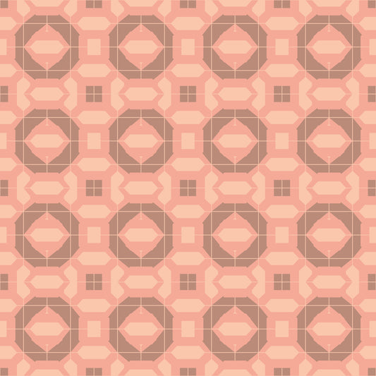 Siena Tiles Retro Terracotta Wallpaper⁠